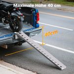 Terpo Nakladalna rampa za motor, ATV in quad 163 cm, 180 kg, aluminijasta