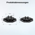 Terpo Nastavljiv podstavek za terasne plošče 18–28 mm – nosilnost 600 kg Gradbeni materiali in pripomočki