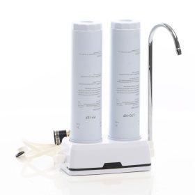 Terpo 2-stopenjski namizni vodni filter 5 µm – sedimentni in ogljikov blok, 210 l/h