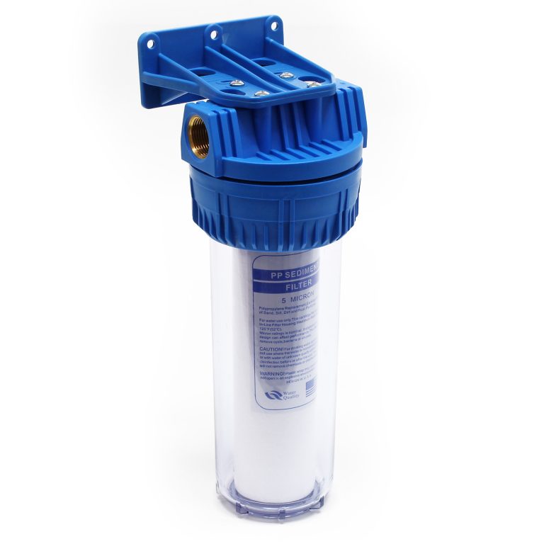 Terpo 1-stopenjski vodni filter 10″, 5 µm, 1/2″, NW-BR10A, 130 × 140 × 340 mm Vodni filtri