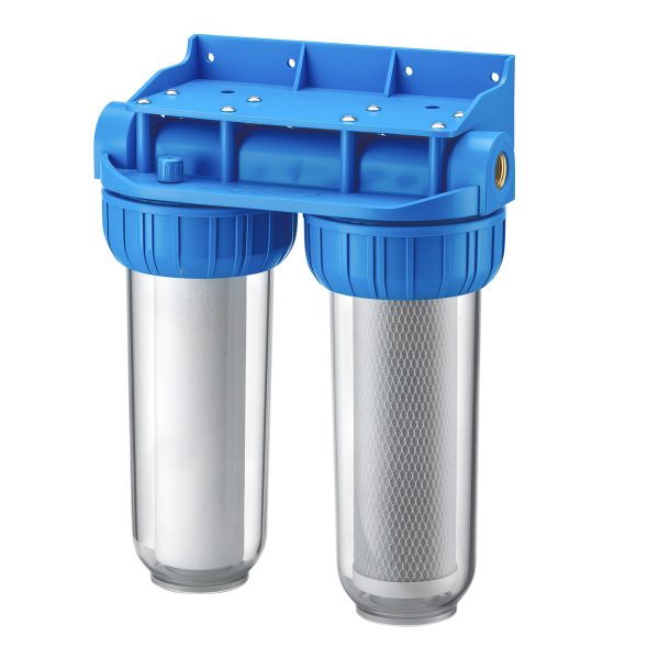 Terpo 2-stopenjski vodni filter 10″, 5 µm, 1/2″, NW-BR10B3, 274 × 150 × 355 mm Vodni filtri