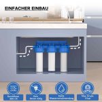 Terpo 3-stopenjski vodni filter 10″, 5 µm, 3/4″, NW-BR10B4, 400 × 160 × 360 mm Vodni filtri