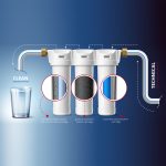 Terpo 3-stopenjski vodni filter 10″, 5 µm, 1/2″, ohišje 400 × 145 × 350 mm, izvedba NW-BR10B5 Vodni filtri