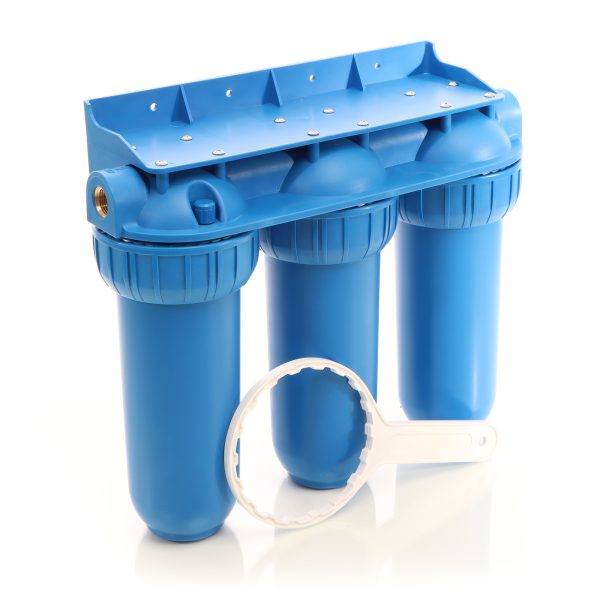 Terpo 3-stopenjski vodni filter 10″, 5 µm, 1/2″, ohišje 400 × 145 × 350 mm, izvedba NW-BR10B5 Vodni filtri