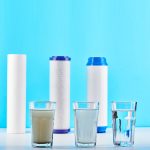 Terpo 3-stopenjski vodni filter 10″, 5 µm, 3/4″, NW-BR10B5, 400 × 145 × 350 mm Vodni filtri