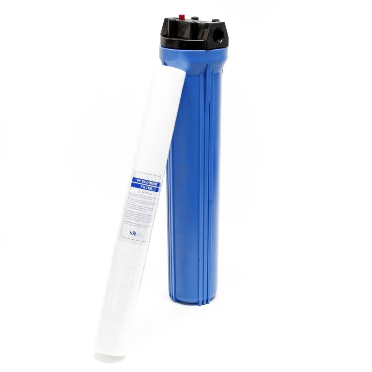 Terpo 1-stopenjski sedimentni filter 20 palcev 5 µm – priključek 3/4 palca, do 360 l/h