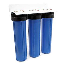 Terpo 3-stopenjski vodni filter 20 palcev 5 µm – sediment, granulat in ogljikov blok, 1 palec, do 720 l/h