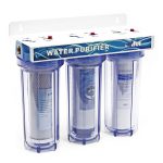 Terpo 3-stopenjski vodni filter 10 palcev 5 µm – sediment, granulat in ogljikov blok, 3/4 palca, do 600 l/h