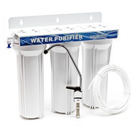Terpo 3-stopenjski vodni filter 10″, 5 µm, 1/4″ hitri priključek, NW-PR303, 420 × 130 × 345 mm, s pipo Vodni filtri