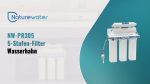 Terpo 5-stopenjski podpultni vodni filter 10 palcev – sediment, granulat, ogljikov blok in zaključna ogljikova vložka