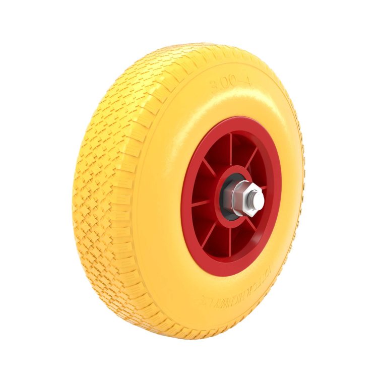 Terpo Nepredirno PU kolo za samokolnico 3.00-4, 75 × 260 mm – nosilnost 105 kg