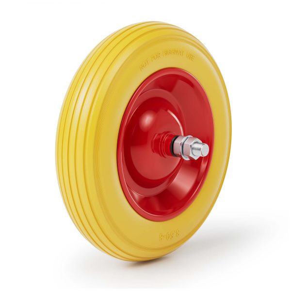Terpo Nepredirno PU kolo za samokolnico 4.00-8, 100 × 400 mm – nosilnost 160 kg
