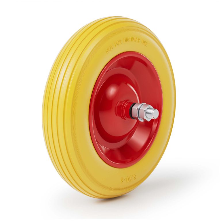 Terpo Nepredirno PU kolo za samokolnico 4.00-8, 100 × 400 mm – nosilnost 160 kg