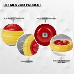 Terpo Nepredirno PU kolo za samokolnico 4.00-8, 100 × 400 mm – nosilnost 160 kg
