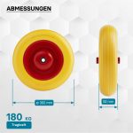 Terpo Nepredirno PU kolo za samokolnico 4.80/4.00-8, 90 × 392 mm – nosilnost 180 kg