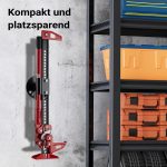 Terpo Nosilec za rezervno kolo za farm dvigalko (5″–6,75″) – prostorsko varčno jekleno držalo za shranjevanje dvigalke na rezervnem kolesu