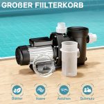 Terpo Obtočna črpalka za bazen 19.200 l/h, 750 W – tlak do 1,6 bar, IPX5