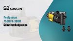 Terpo Obtočna črpalka za bazen 8000 l/h, 380 W – IP44, višina črpanja 7 m