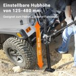 Terpo Offroad dvigalka (Farm Jack) 24″ 3000 kg z višino dviga 125–480 mm – mehanska dvigalka iz jekla za terenska vozila, SUV-je, ATV-je in prikolice