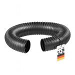 Terpo Ojačana spiralna sesalna cev Ø 25 mm, 0,5 m – črn PVC