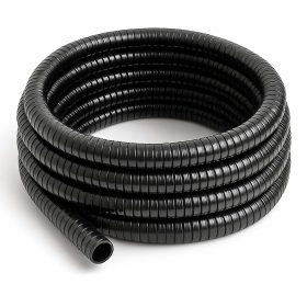 Terpo Ojačana spiralna sesalna cev Ø 20 mm, 25 m – črn PVC za vodo in ribnik