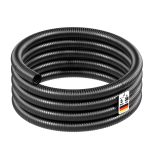 Terpo Ojačana spiralna sesalna cev Ø 38 mm, 5 m – črn PVC za vodo in ribnik