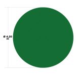 Terpo Okrogla prevleka za bazen Ø 420 cm – črno-zelena PE, 200 g/m²