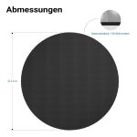 Terpo Okrogla solarna folija za bazen Ø 3,6 m – črna PE, debelina 140 μm