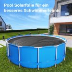 Terpo Okrogla solarna folija za bazen Ø 5 m – črna PE, debelina 140 μm
