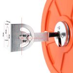 Terpo Okroglo konveksno prometno ogledalo 45 cm, rdeče Fasada, vrata, ograja