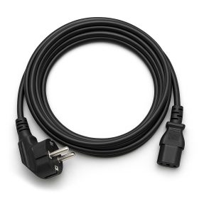 Terpo Omrežni napajalni kabel H03VV-F 3 × 0,75 mm², dolžina 4 m, črn Delavnica in orodje