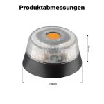 Terpo Opozorilna luč SOS V16 z vgrajeno SIM kartico – V16 DGT odobrena utripalka z magnetom za avto, IP54, signalna luč za varnost v prometu z baterijo