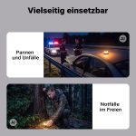 Terpo Opozorilna luč SOS V16 z vgrajeno SIM kartico – V16 DGT odobrena utripalka z magnetom za avto, IP54, signalna luč za varnost v prometu z baterijo