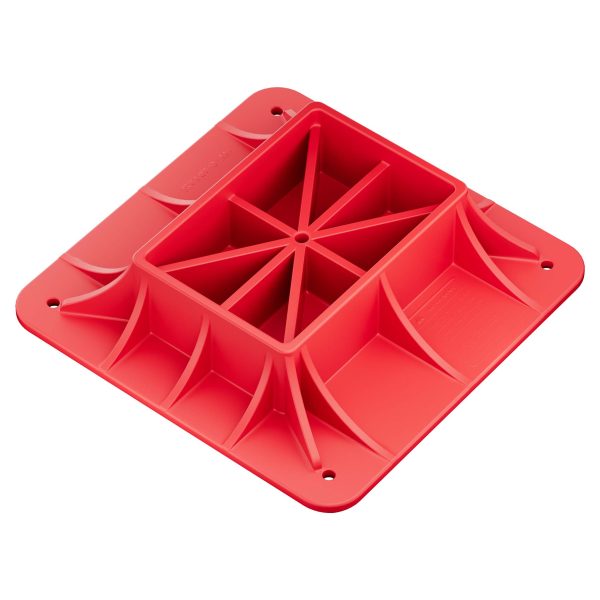Terpo Osnovna podložna plošča (Offroad Basis) za farm dvigalko 27,8x27,8x7 cm – HDPE podložna plošča iz plastike za varno delo na mehkih tleh