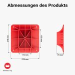 Terpo Osnovna podložna plošča (Offroad Basis) za farm dvigalko 27,8x27,8x7 cm – HDPE podložna plošča iz plastike za varno delo na mehkih tleh