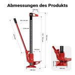 Terpo Osnovni komplet farm dvigalke 3000 kg z zgornjo spono – dvigalka s 76 cm dviga za dviganje, razpiranje in vleko