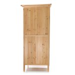 Terpo Ozka lesena vrtna omara z 1 vrati 91 × 58,5 × 150 cm – 4 predelki in bitumenska streha
