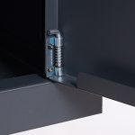 Terpo Paketnik – antracit, nabiralnik 470 × 220 × 870 mm, stojalo 570 × 1500 mm