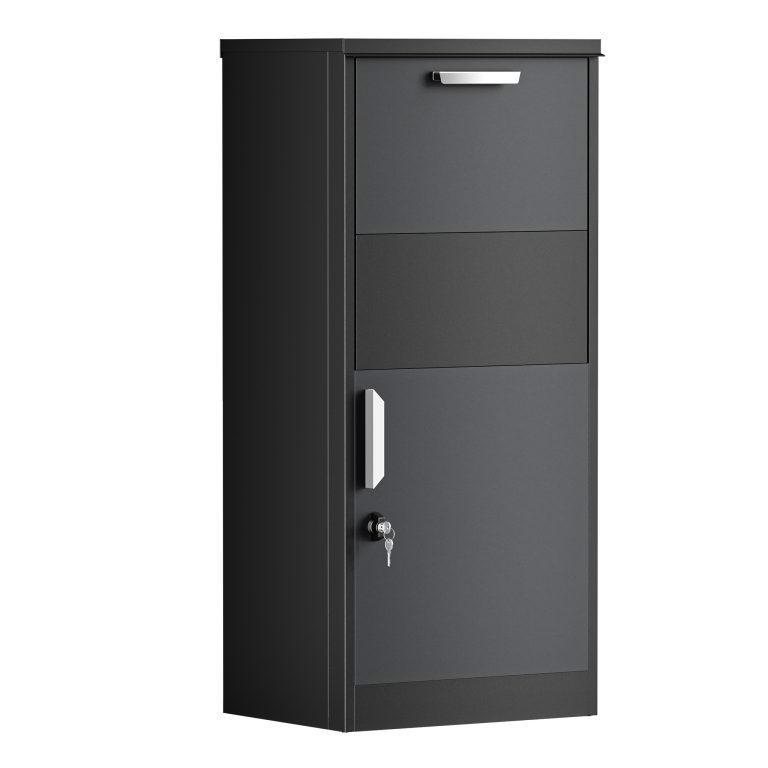 Terpo Paketnik – Črna, 496 × 366 × 1150 mm Fasada, vrata, ograja