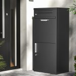 Terpo Paketnik – Črna, 500 × 370 × 1120 mm Fasada, vrata, ograja