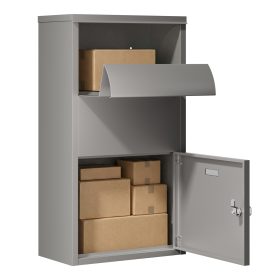 Terpo Paketnik – Siva, 410 × 220 × 750 mm Fasada, vrata, ograja