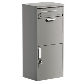Terpo Paketnik – Siva, 500 × 370 × 1120 mm Fasada, vrata, ograja