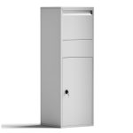 Terpo Paketnik – Srebrna, 460 × 450 × 1400 mm Fasada, vrata, ograja