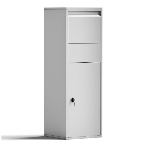 Terpo Paketnik – Srebrna, 460 × 450 × 1400 mm Fasada, vrata, ograja