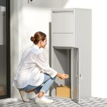 Terpo Paketnik – Srebrna, 460 × 450 × 1400 mm Fasada, vrata, ograja