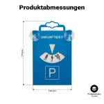 Terpo Parkirna ura modra iz plastike 17x13x0,2 cm – parkirna ura v skladu s predpisi za avto z dobro vidnim prikazom parkirnega časa
