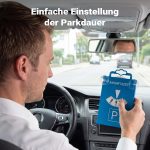 Terpo Parkirna ura modra iz plastike 17x13x0,2 cm – parkirna ura v skladu s predpisi za avto z dobro vidnim prikazom parkirnega časa