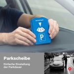 Terpo Parkirna ura s škraboljko za led in 3 nakupovalnimi žetoni, z gumijasto ustnico