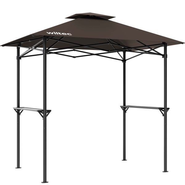 Terpo Paviljon za žar 242 × 158 × 250 cm – odvod dima, vodoodbojna streha in 2 polici