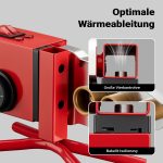 Terpo PE cevni varilni aparat 2000 W do 300 °C s 7 nastavki za 16–63 mm Varjenje in lotanje
